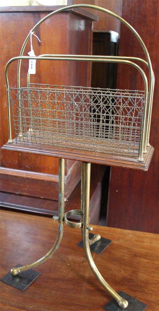 Brass magazine rack